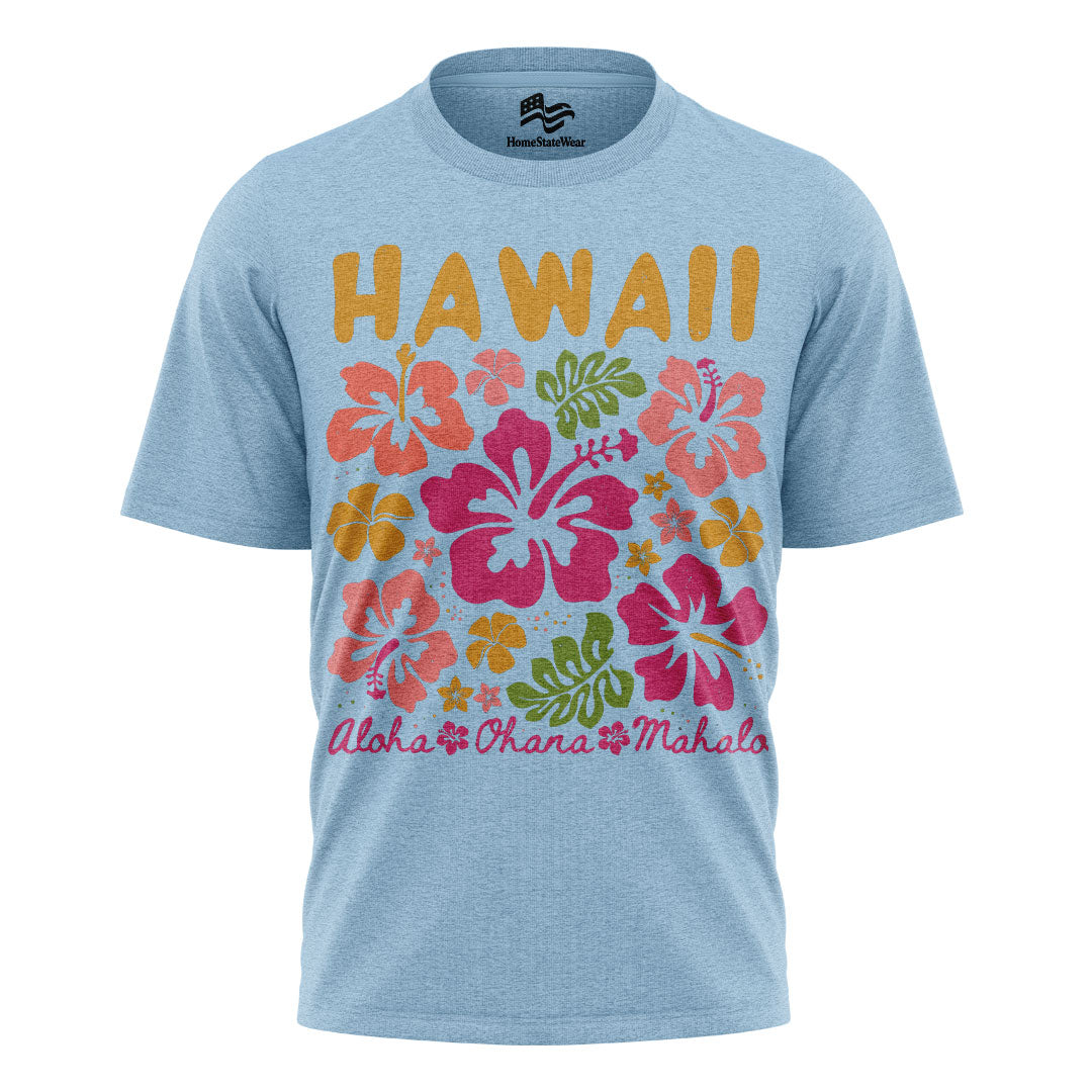 Hawaii Hibiscus Aloha Tropical Vacation Graphic Shirt