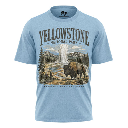 Yellowstone Bison Comfort Colors Retro National Park Shirt