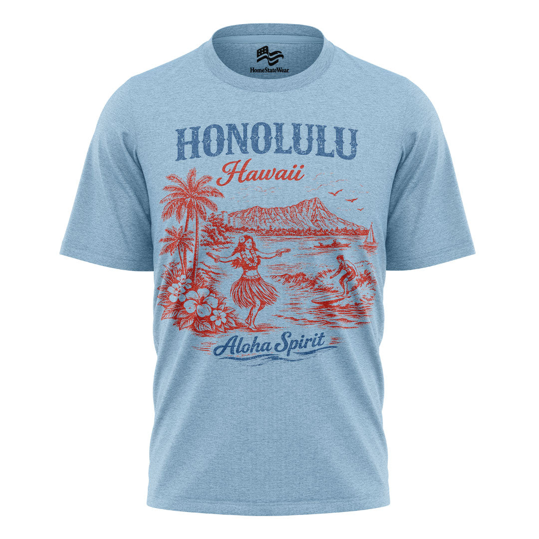 Honolulu Aloha Spirit Tee | Vintage Hawaii Surf Shirt
