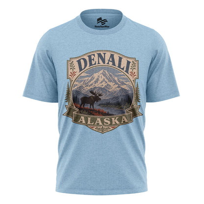 Denali Alaska Vintage T-Shirt | National Park Wildlife Travel Tee
