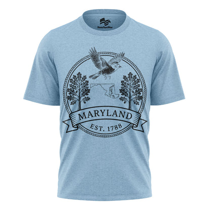 Maryland Est 1788 T-Shirt | Oriole White Oak Souvenir Tee
