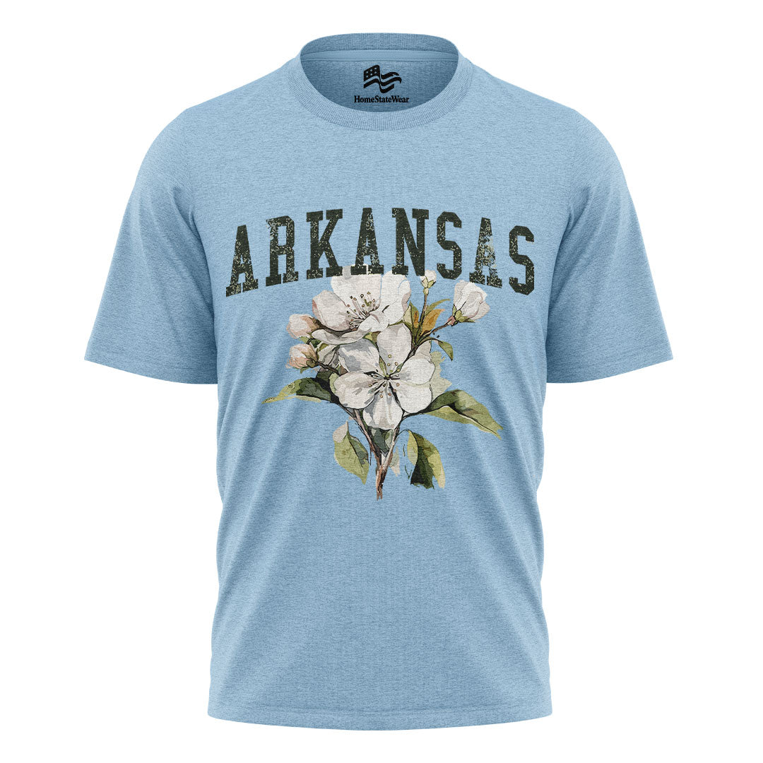Arkansas State Flower Comfort Colors Tee | Apple Blossom Botanical