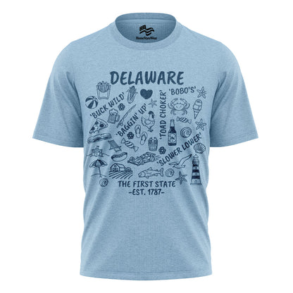 Delaware First State Graphic Tee | Coastal Travel Shirt