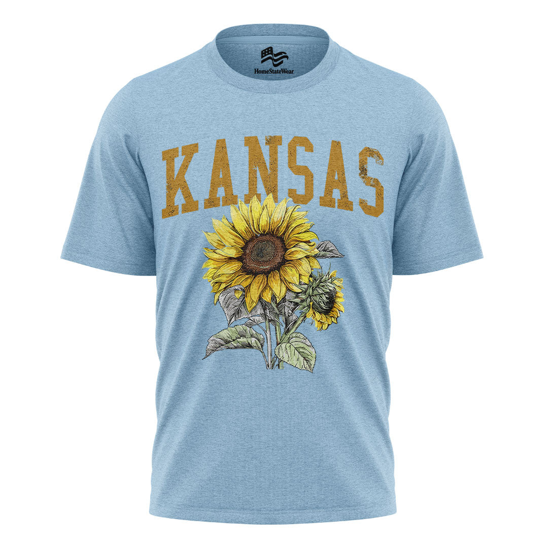 Kansas Sunflower Comfort Colors Tee | State Flower Gift Shirt