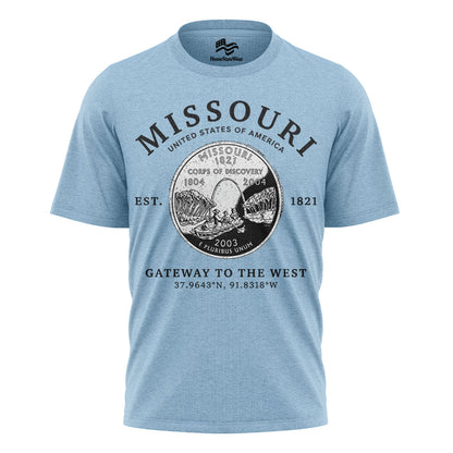 Missouri Show-Me State T-Shirt, Missouri Quarter Graphic Tee