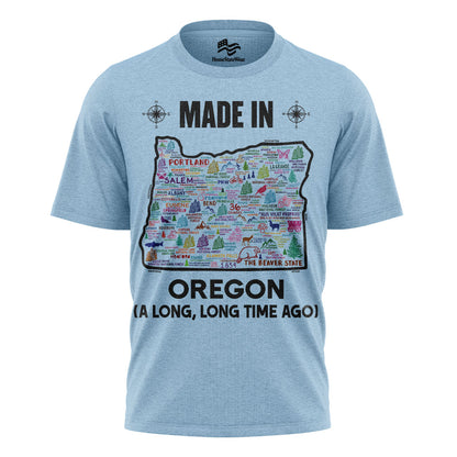 Made In Oregon T-Shirt, Beaver State Map Pride Tee