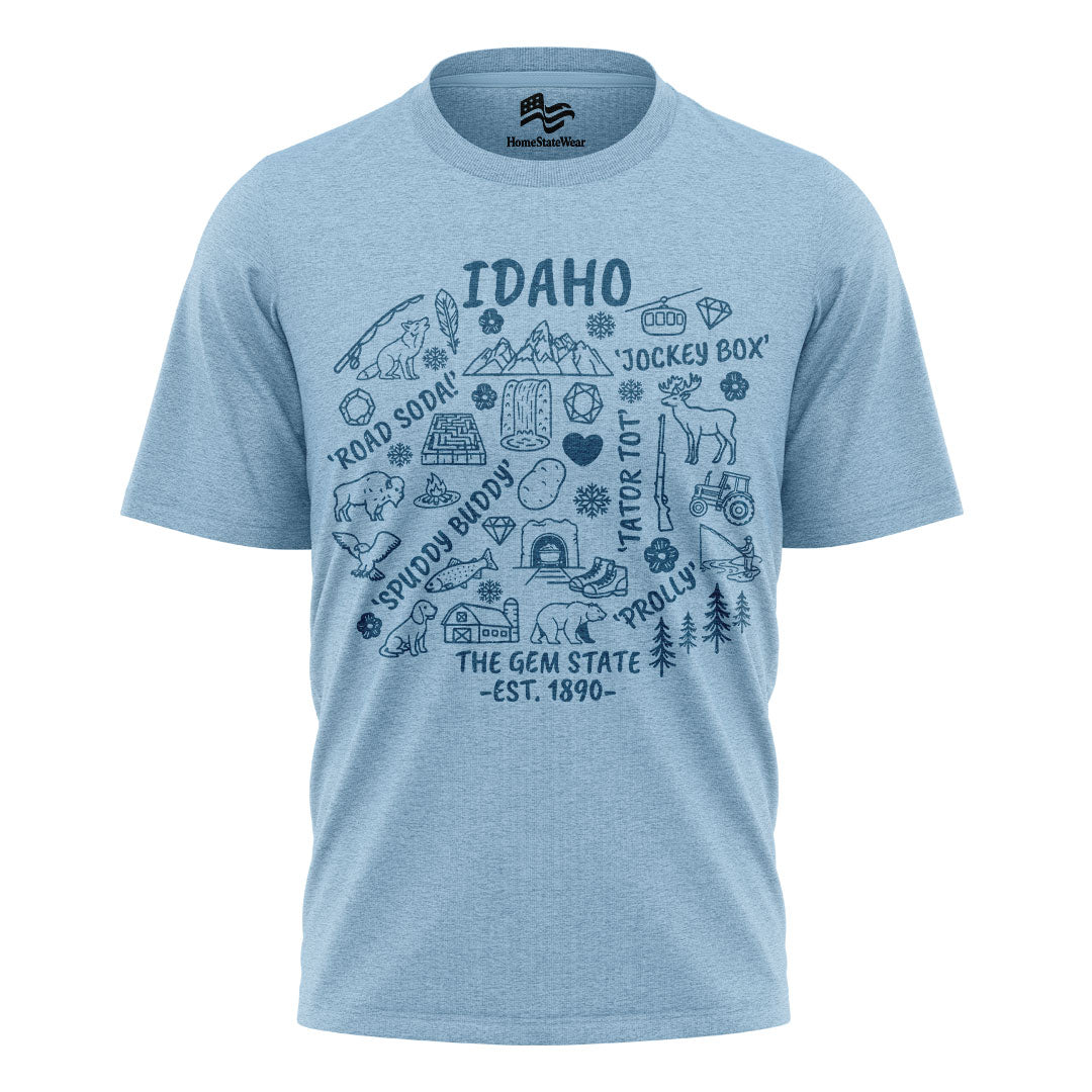 Idaho Icon T-Shirt | Gem State Outdoor Graphic Tee