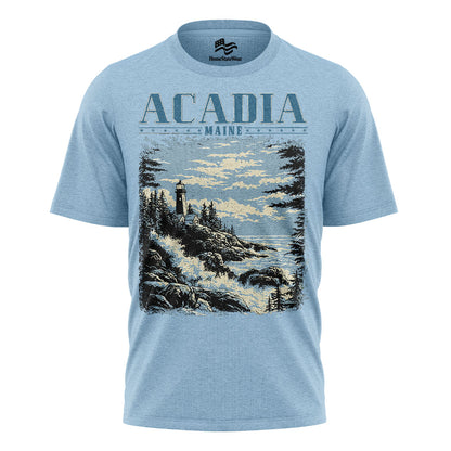 Acadia National Park Comfort Colors Tee | Maine Lighthouse Shirt