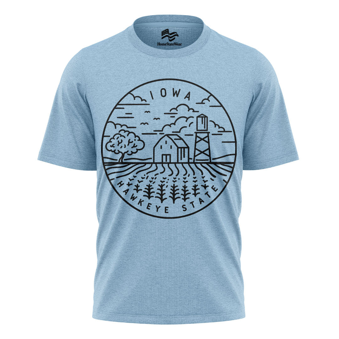 Iowa Hawkeye State T-Shirt | Unisex State Pride Tee
