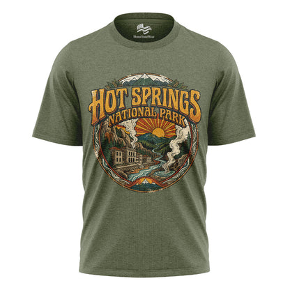 Hot Springs National Park Tee | Retro Bathhouse Row Travel Shirt