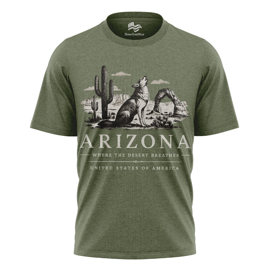 Arizona Desert Graphic Tee | Vintage Southwest Outdoor Shirt