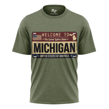 Welcome to Michigan T-Shirt | Great Lakes State Gift Tee