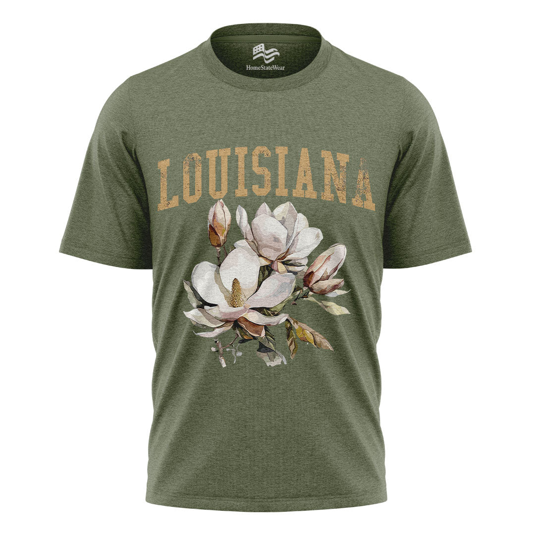 Louisiana Magnolia Comfort Colors Tee | State Flower Gift Shirt