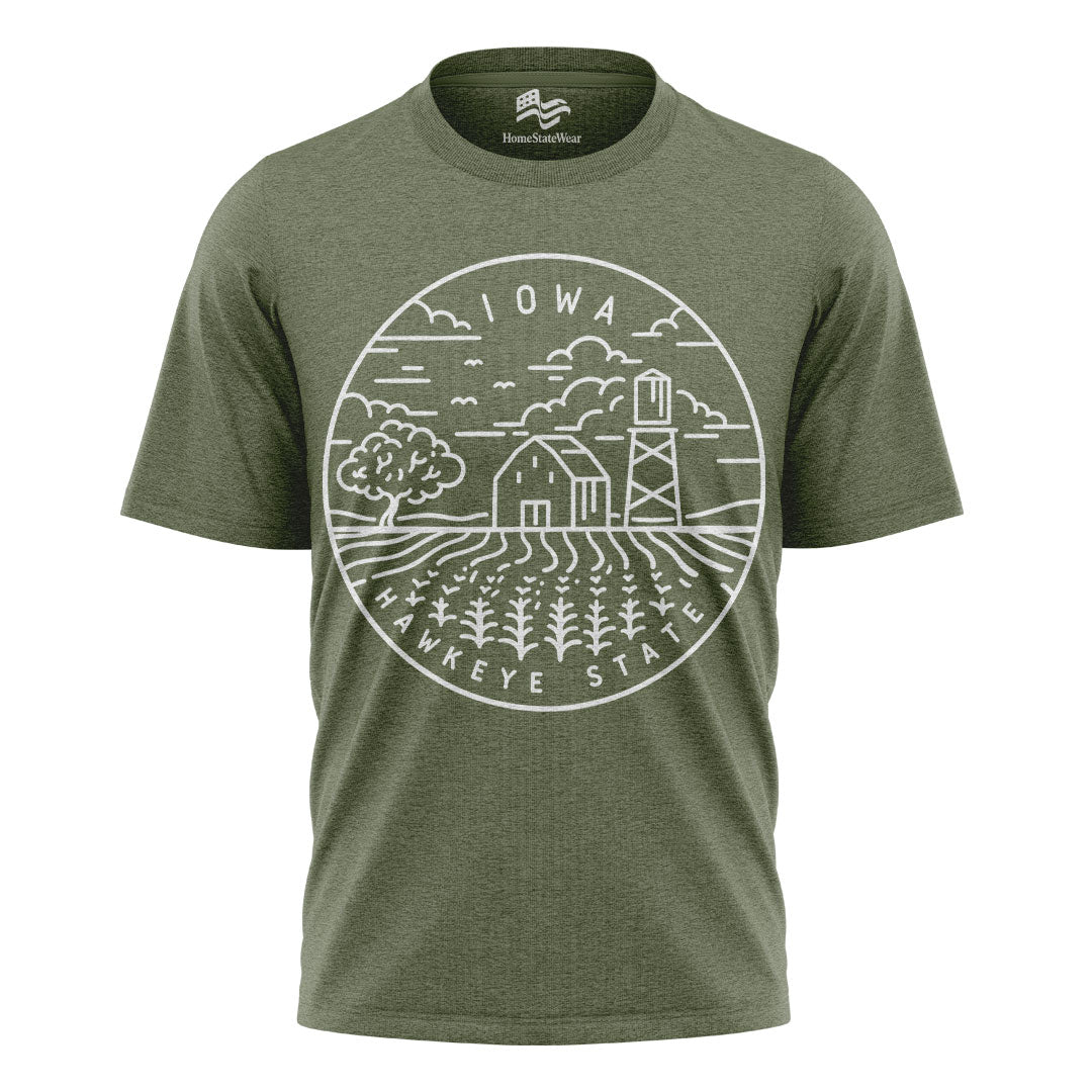 Iowa Hawkeye State T-Shirt | Unisex State Pride Tee