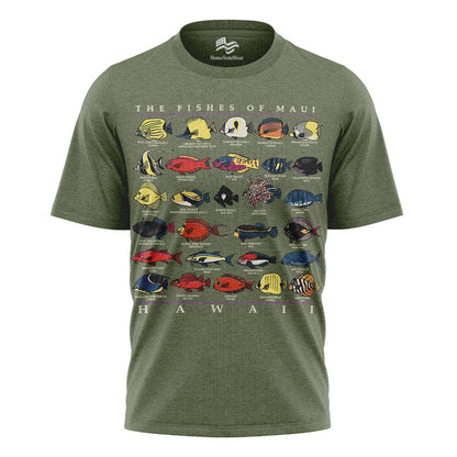 Fishes of Maui Hawaii Vintage 90s Fish Graphic Shirt