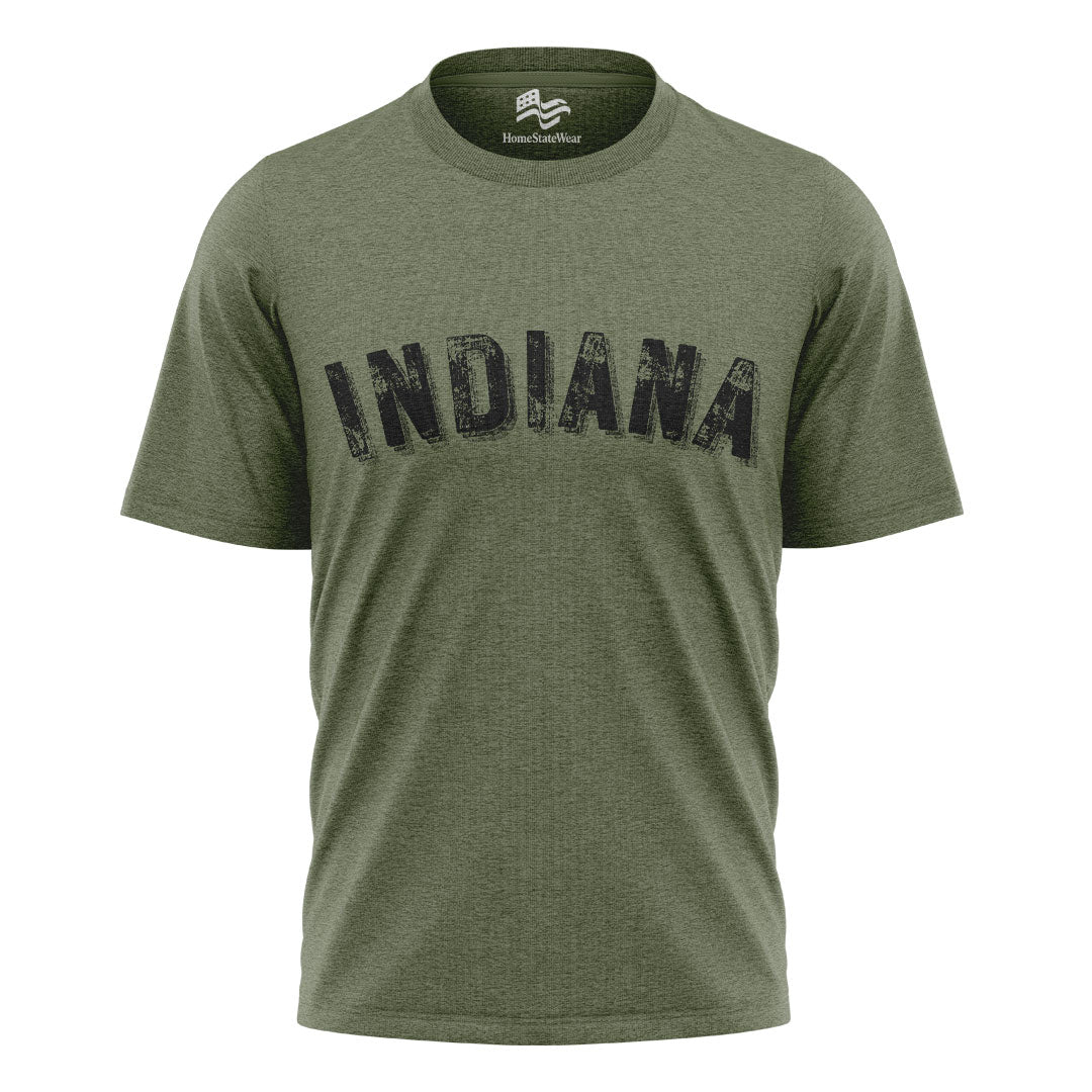 Indiana State Bella Canvas Tee | Rustic State Pride Shirt