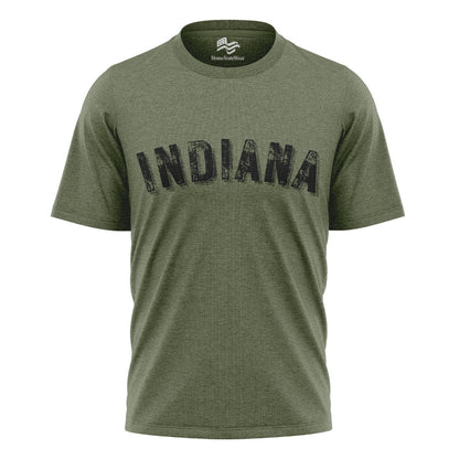 Indiana State Bella Canvas Tee | Rustic State Pride Shirt