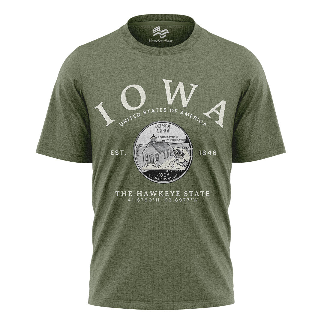 Iowa Hawkeye State T-Shirt | State Pride Gift Tee