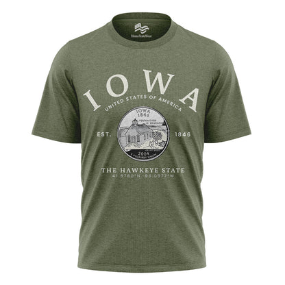 Iowa Hawkeye State T-Shirt | State Pride Gift Tee
