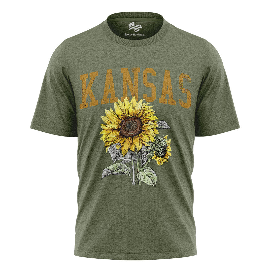 Kansas Sunflower Comfort Colors Tee | State Flower Gift Shirt