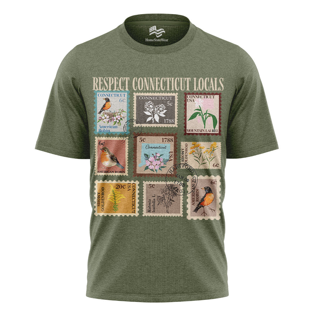 Wildlife Bird & State Flower Tee | Nature Lover Gift Shirt
