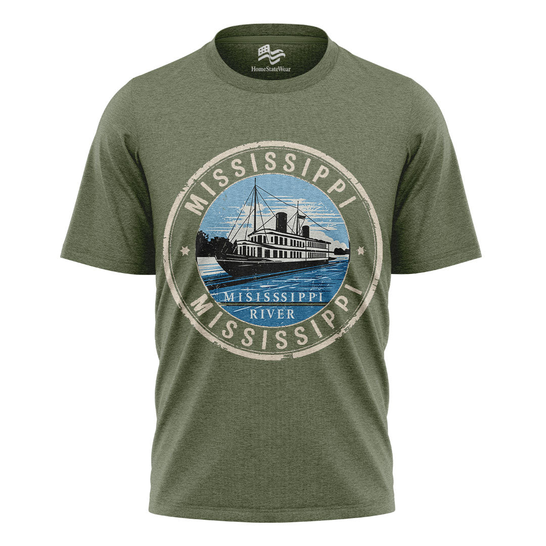 Mississippi Postal Stamp T-Shirt, Vintage Travel Souvenir Tee