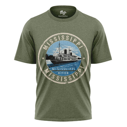Mississippi Postal Stamp T-Shirt, Vintage Travel Souvenir Tee