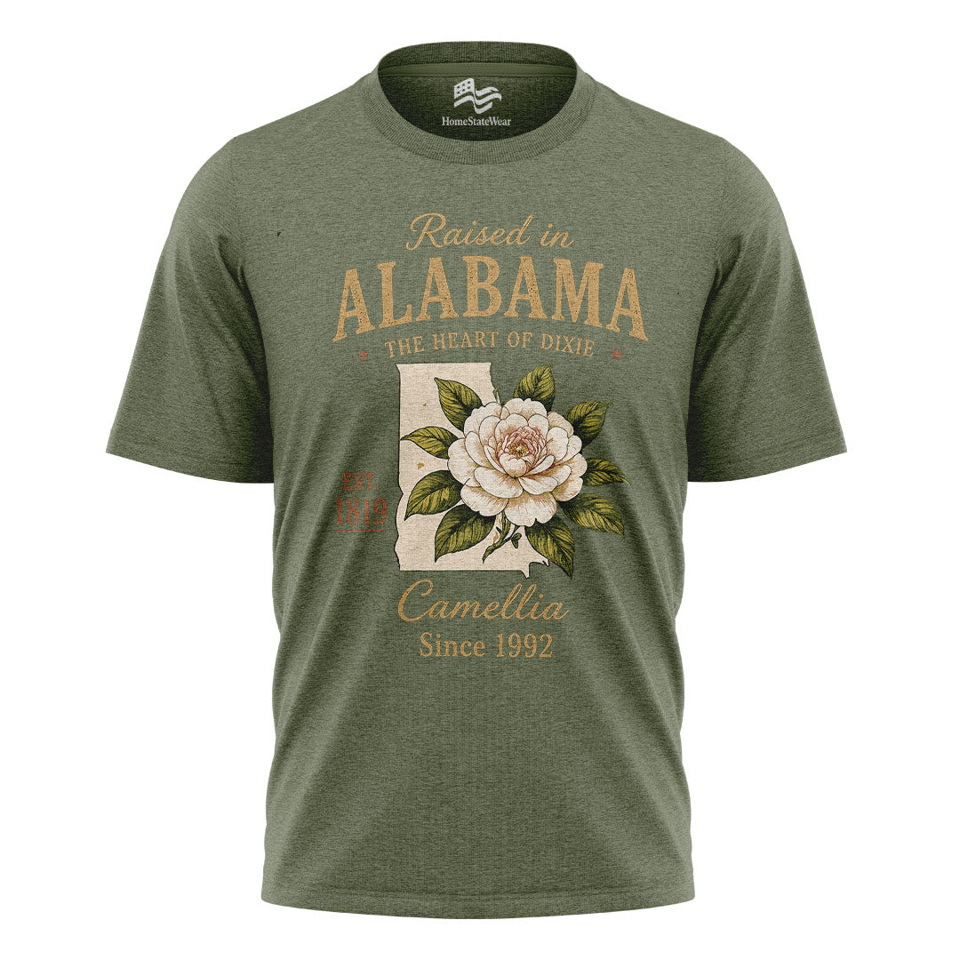 Alabama Camellia State Pride Graphic Tee