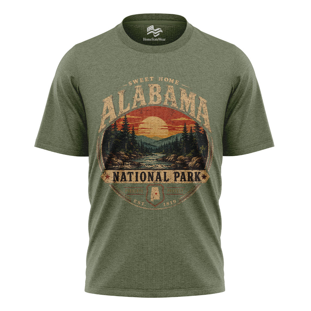Alabama Wilderness Vintage Adventure Graphic Tee