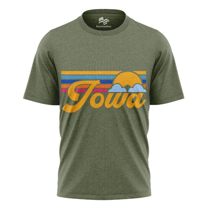 Iowa Roots Map T-Shirt | Hawkeye State Gift Tee