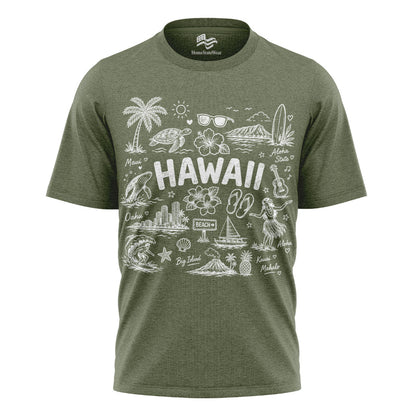 Hawaii Aloha State Comfort Colors Oahu Vacation Souvenir Shirt