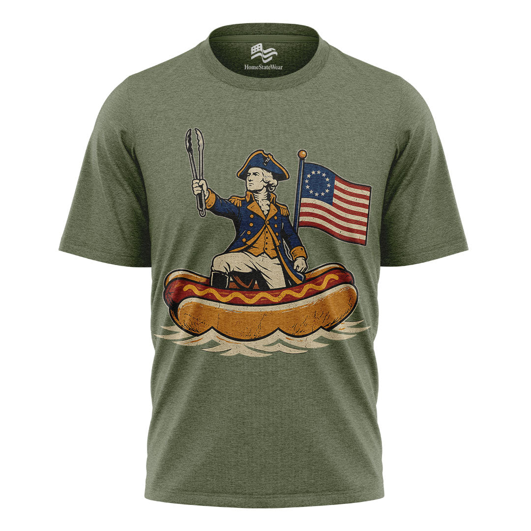 Delaware Dog Hotdog Tee | Funny Patriotic 4th of July Shirt