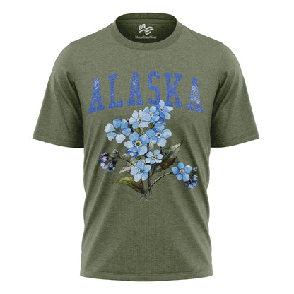 Alaska State Flower Comfort Colors Tee