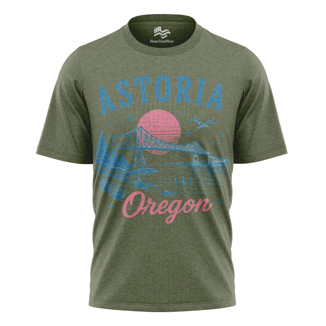 Astoria Oregon Coast Comfort Colors® T-Shirt, Retro Beach Travel Tee
