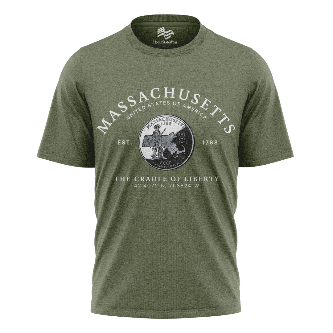 Massachusetts T-Shirt | Bay State Souvenir Tee