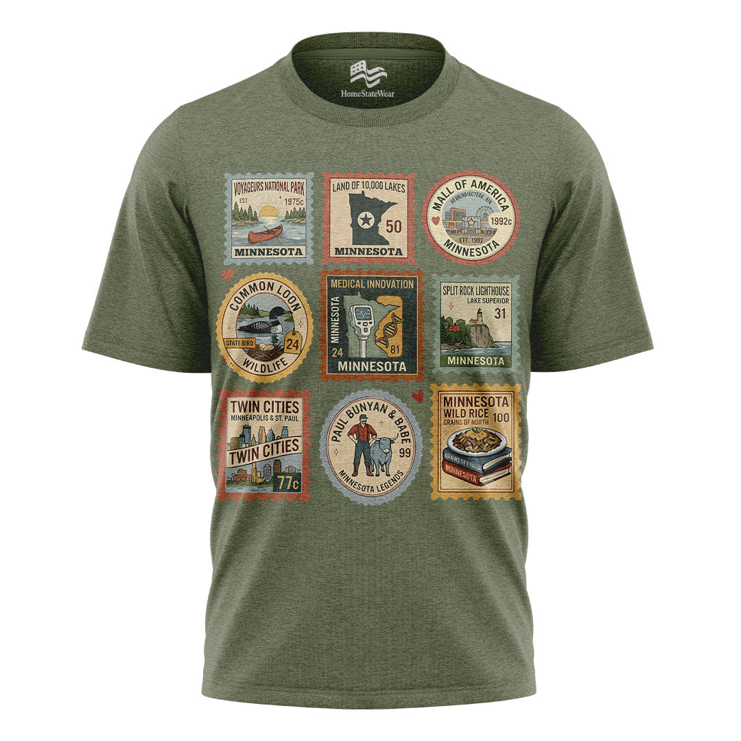 Minnesota State Stamp T-Shirt
