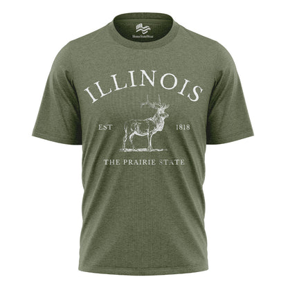 Illinois Elk T-Shirt | Prairie State Wildlife Tee