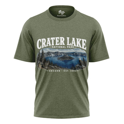Crater Lake National Park T-Shirt, Vintage Oregon Lake Mountain Tee