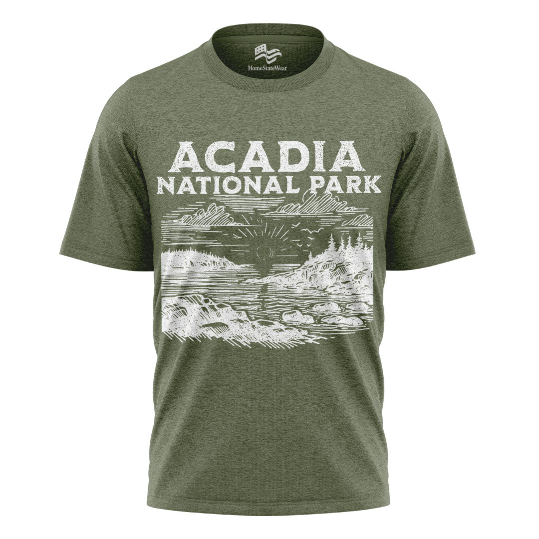 Acadia National Park T-Shirt | Maine Outdoor Travel Te