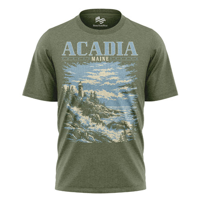 Acadia National Park Comfort Colors Tee | Maine Lighthouse Shirt