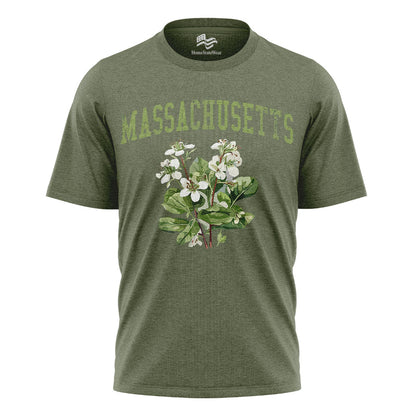 Massachusetts Mayflower Comfort Colors Tee | State Flower Gift Shirt