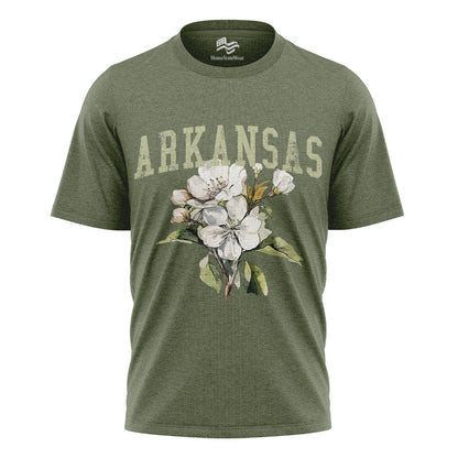 Arkansas State Flower Comfort Colors Tee | Apple Blossom Botanical