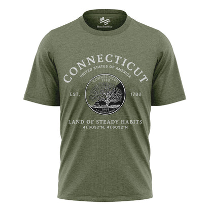 Connecticut Constitution State Tee | Vintage Souvenir Gift Shirt
