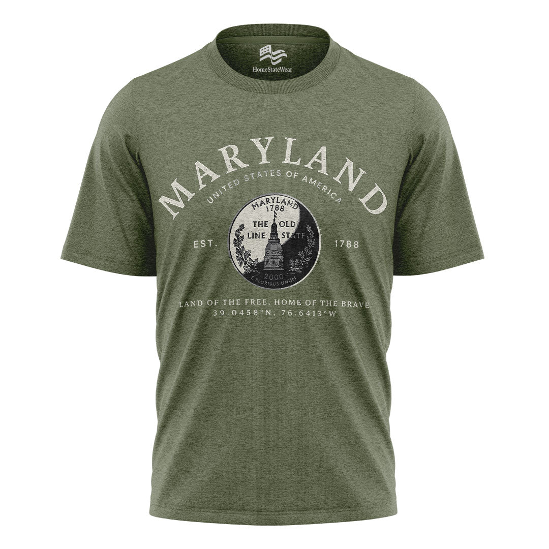 Maryland Quarter T-Shirt | Old Line State Gift Tee