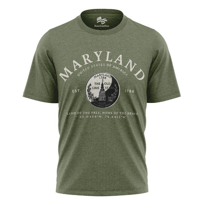 Maryland Quarter T-Shirt | Old Line State Gift Tee
