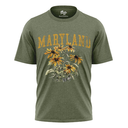 Maryland Black-Eyed Susan Comfort Colors Tee | State Flower Gift Shirt