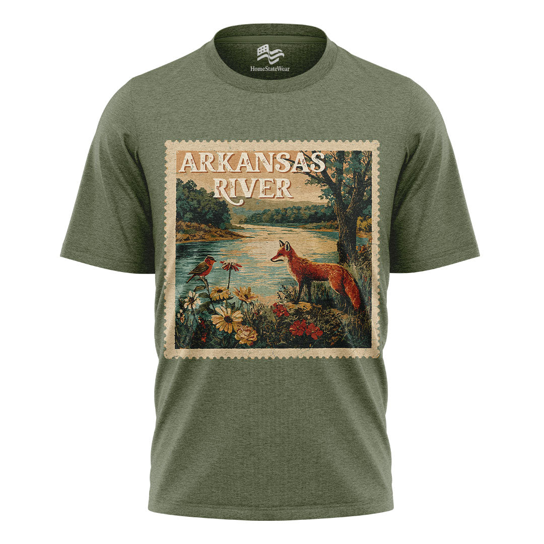 Arkansas River Fox Stamp Tee