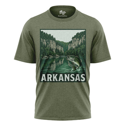 Arkansas Bass Fishing Tee | Natural State Outdoors Shirt