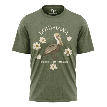 Louisiana Brown Pelican Tee | Magnolia Nature Gift Shirt