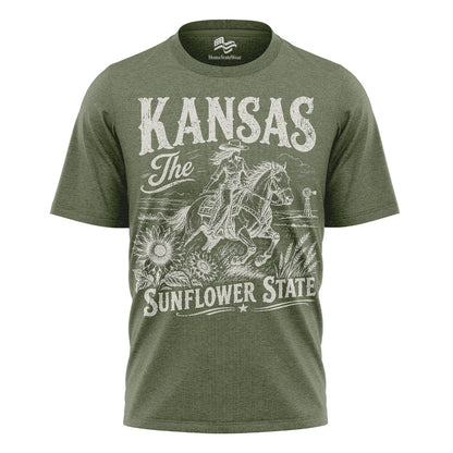 Kansas Sunflower State Comfort Colors T-Shirt